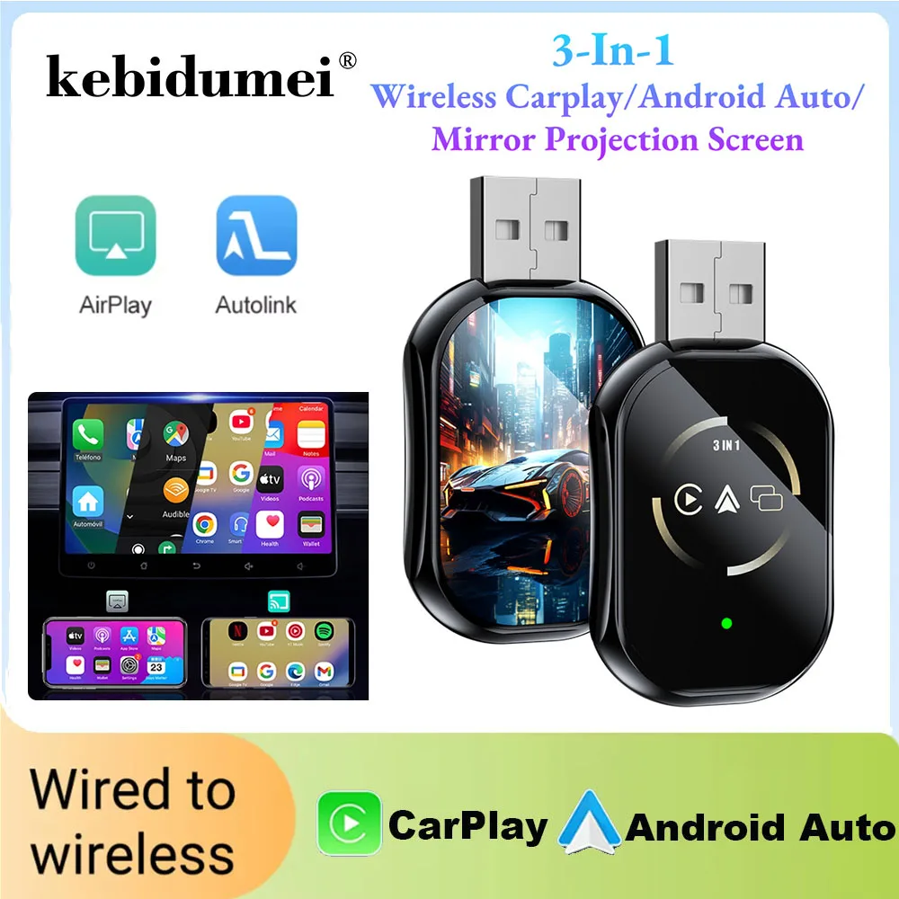 Bluetooth Adapter Receiver - clearance price 3 In 1 Mirror