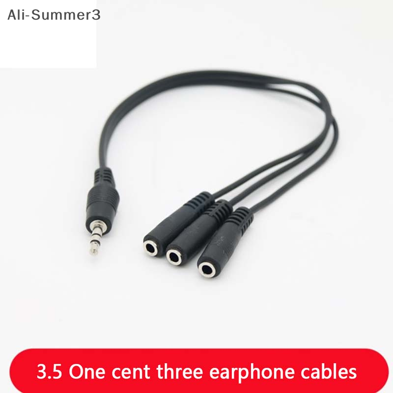 3.5mm 3 Way Port Aux Multi Hea - مراجعة Earphone Splitter Jack وسعره