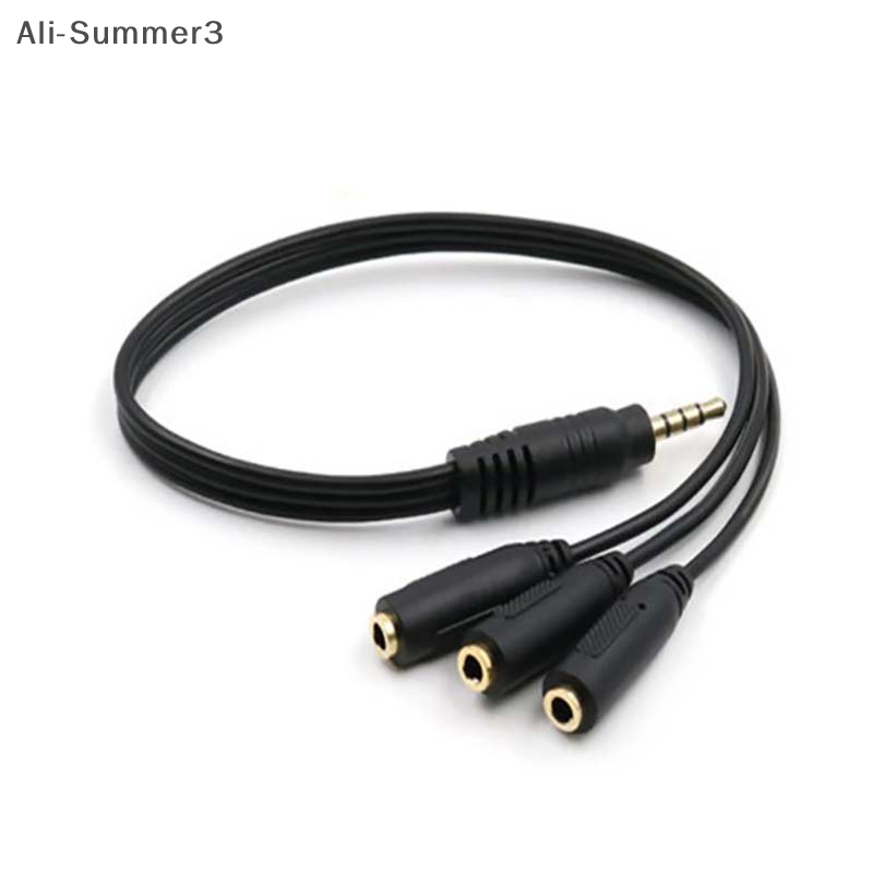 3.5mm 3 Way Port Aux Multi Hea - مراجعة Earphone Splitter Jack وسعره