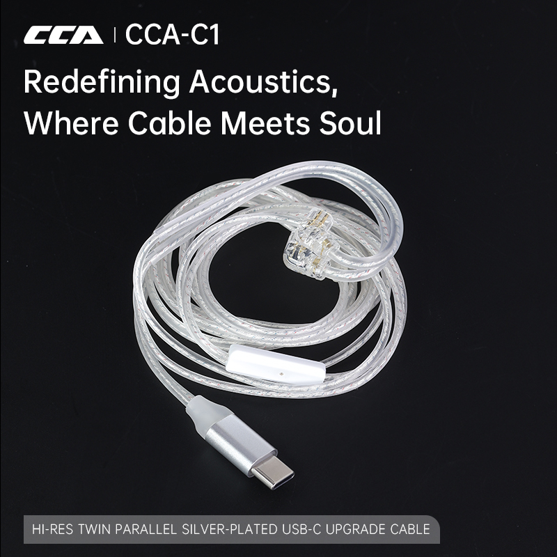 CCA C1 Type-c Silver Plated Ea - مراجعة Usb C Earphone وسعره