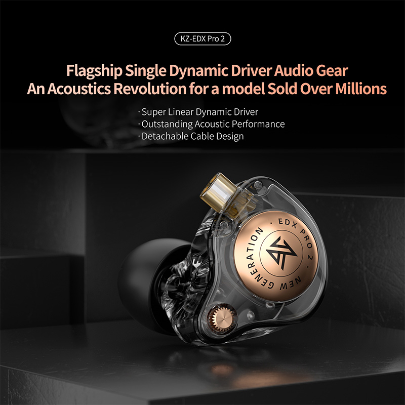 KZ EDX Pro 2 Ultra-linear Dyna - مراجعة In Ear Monitor Iem وسعره