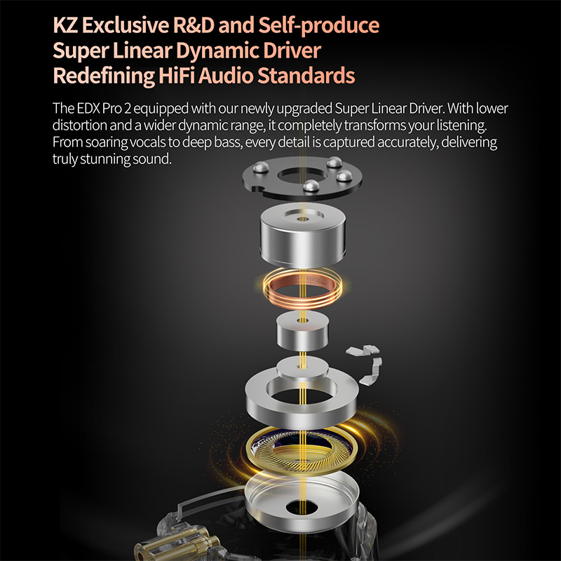 KZ EDX Pro 2 Ultra-linear Dyna - مراجعة In Ear Monitor Iem وسعره