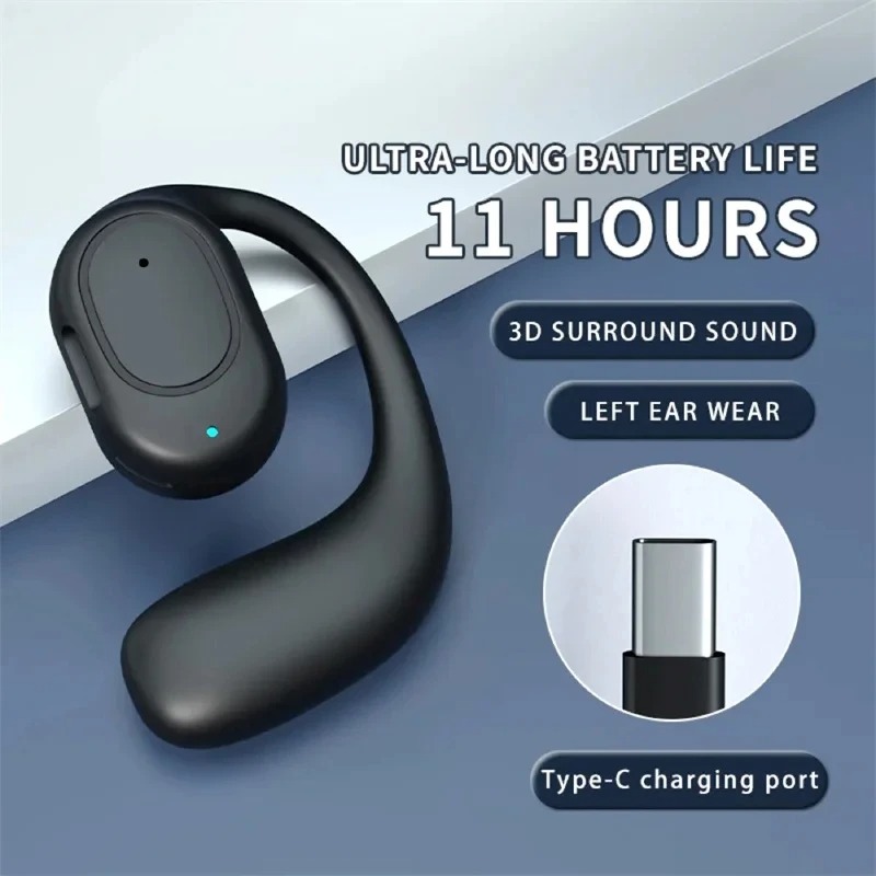 Wireless One Ear Hook Headphon - مراجعة Bluetooth Headset On Ear وسعره