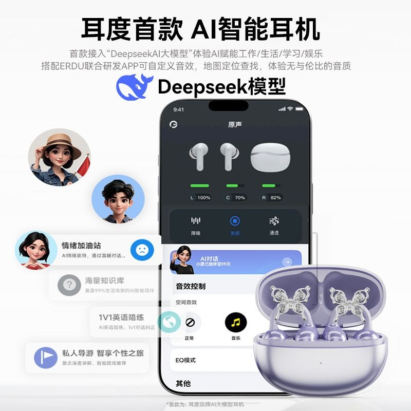 Erdu Ear Clip Wireless Earphon - مراجعة Noise Cancelling Headphone وسعره