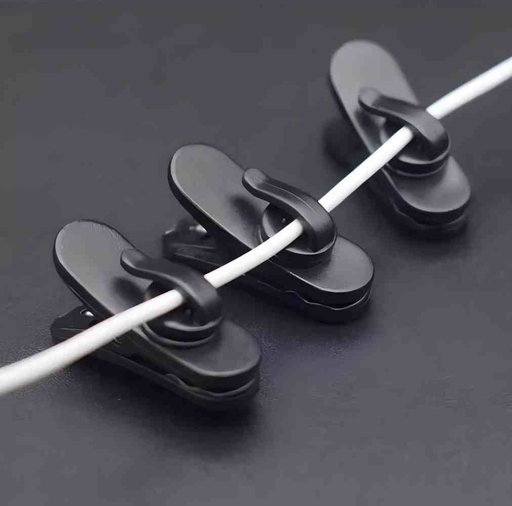 10pcs Rotating Earphone Cable  - مراجعة Headphone Stand Desk وسعره