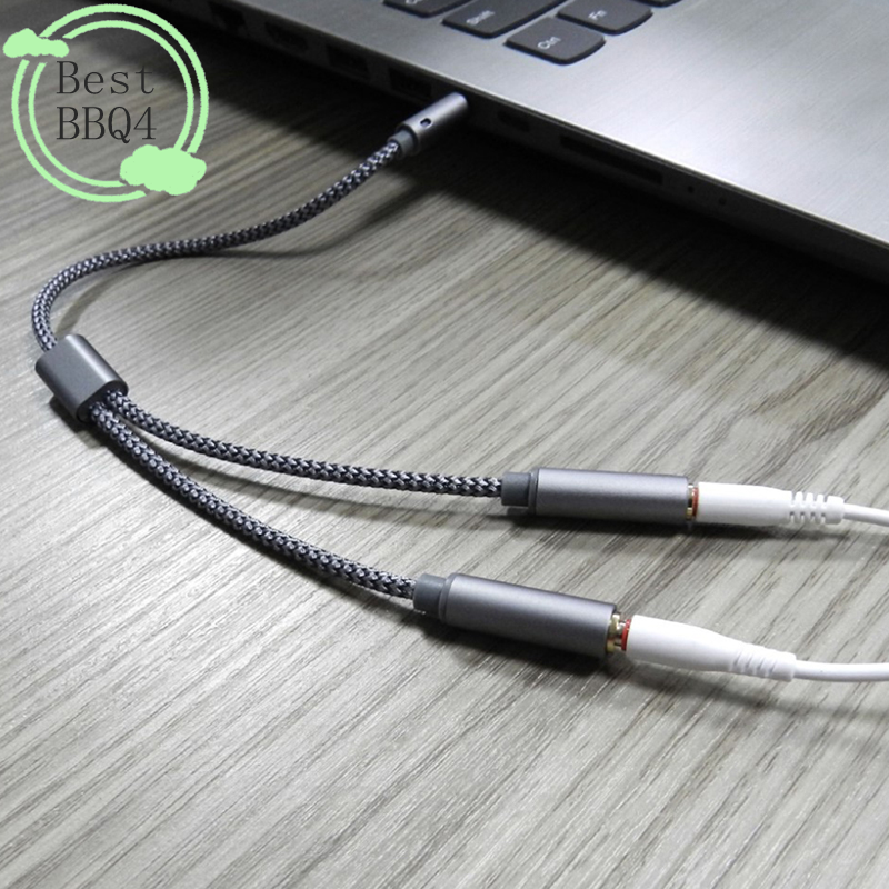 (BBQ4)AUX Cable Jack 3.5MM Aud - مراجعة Earphone Splitter Jack وسعره
