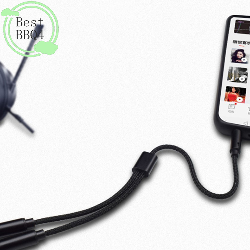 (BBQ4)AUX Cable Jack 3.5MM Aud - مراجعة Earphone Splitter Jack وسعره