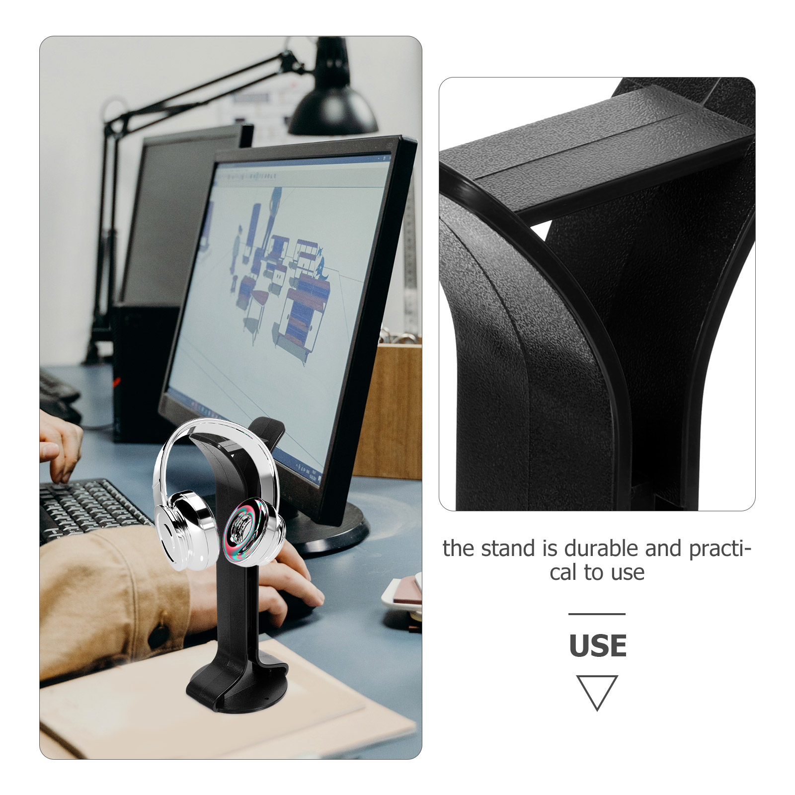 Sturdy Headphone Stand Headset - مراجعة Headphone Stand Desk وسعره