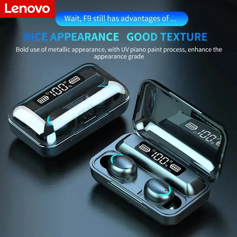 Lenovo F9 Bluetooth Wireless H - مراجعة Earbuds Charging Case وسعره