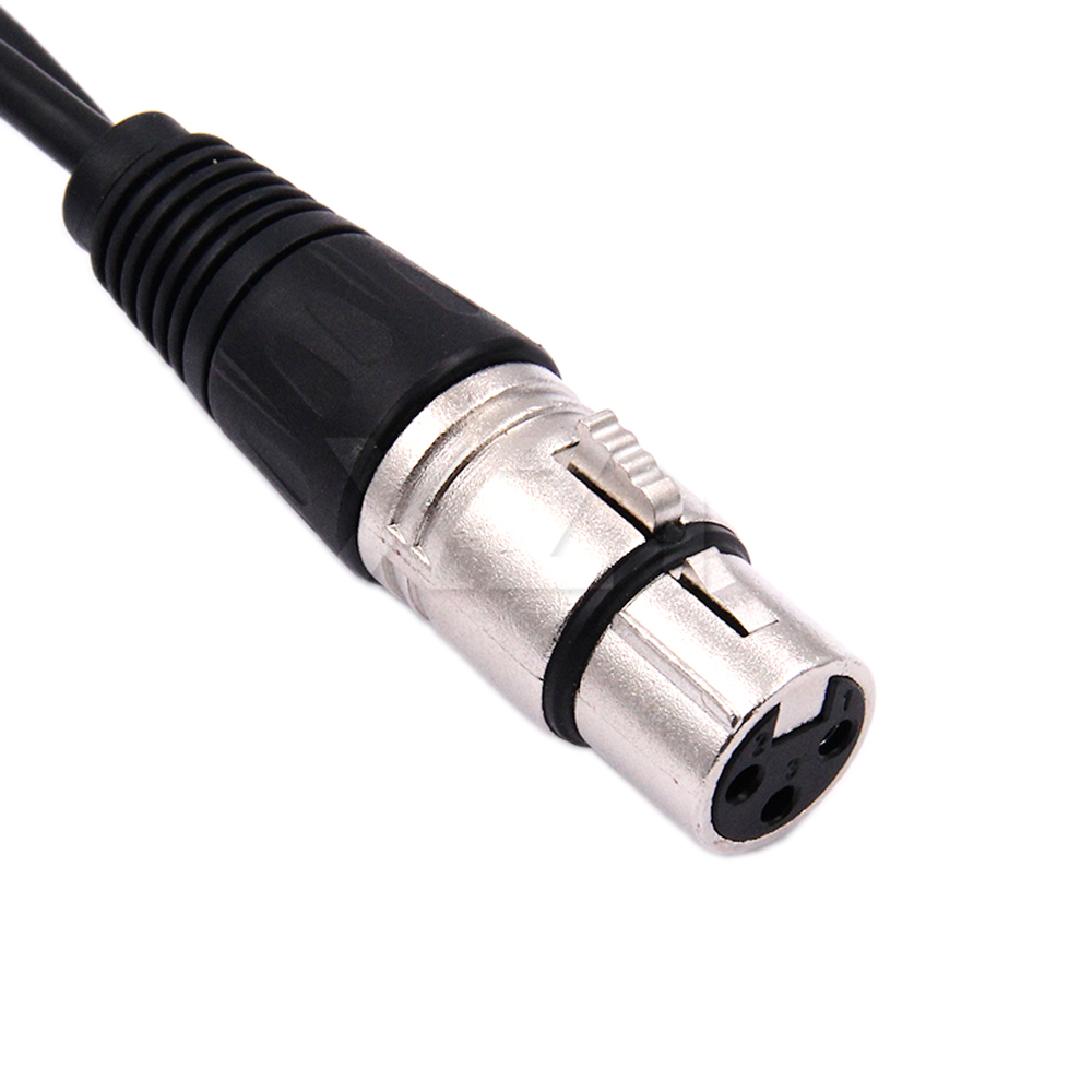 30cm 3 Pin XLR FEMALE Jack To  - مراجعة Audio Splitter Y وسعره