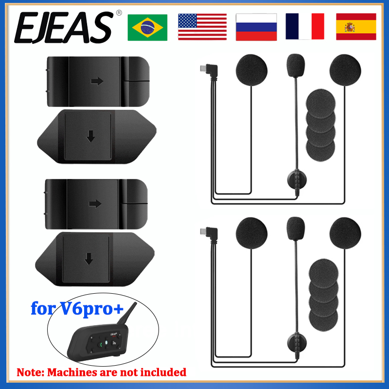 EJEAS V6 PRO+ Motorcycle Helme - مراجعة Usb C Earphone وسعره