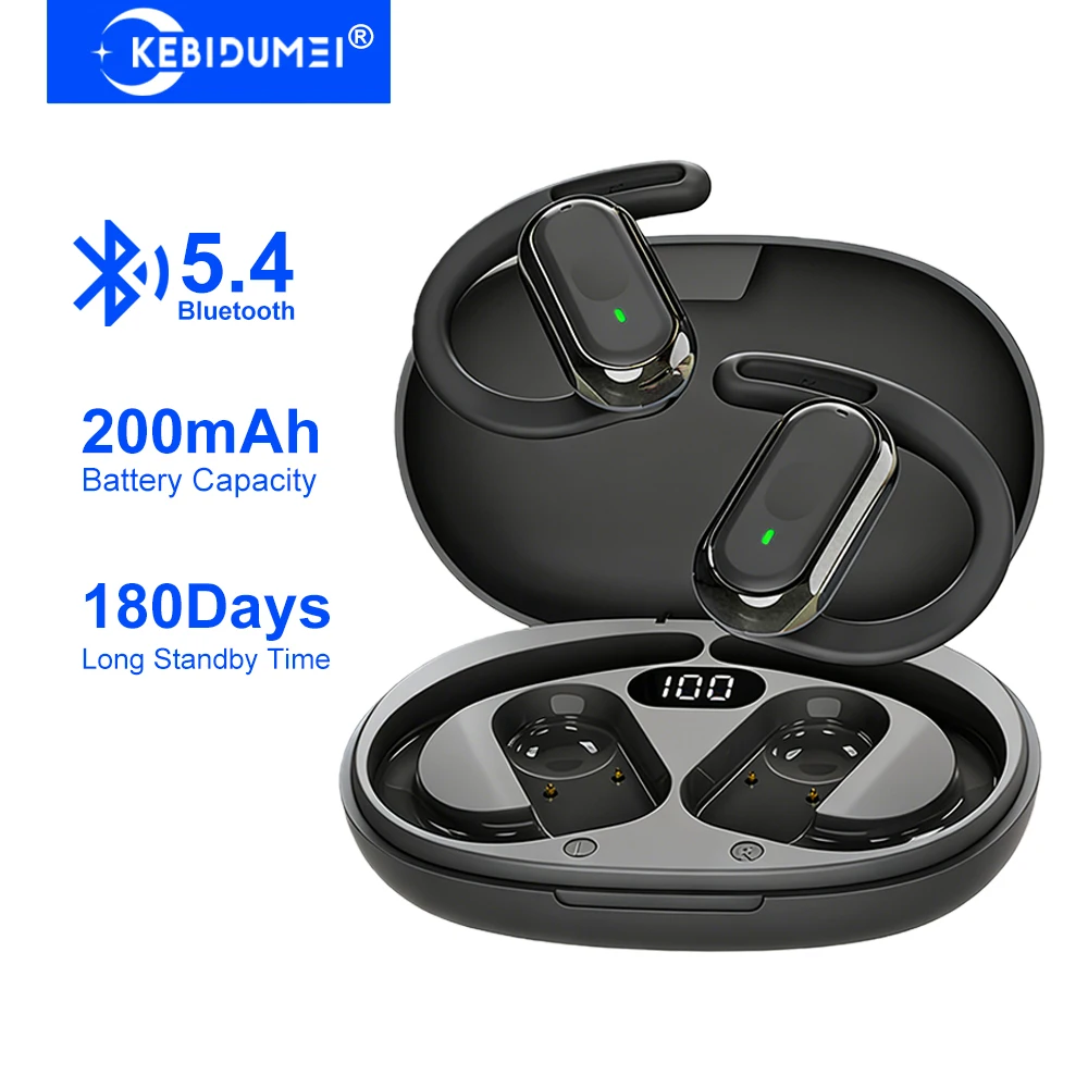 KEBIDUMEI Open-Ear Bluetooth 5 - مراجعة Sports Earphone Hook وسعره