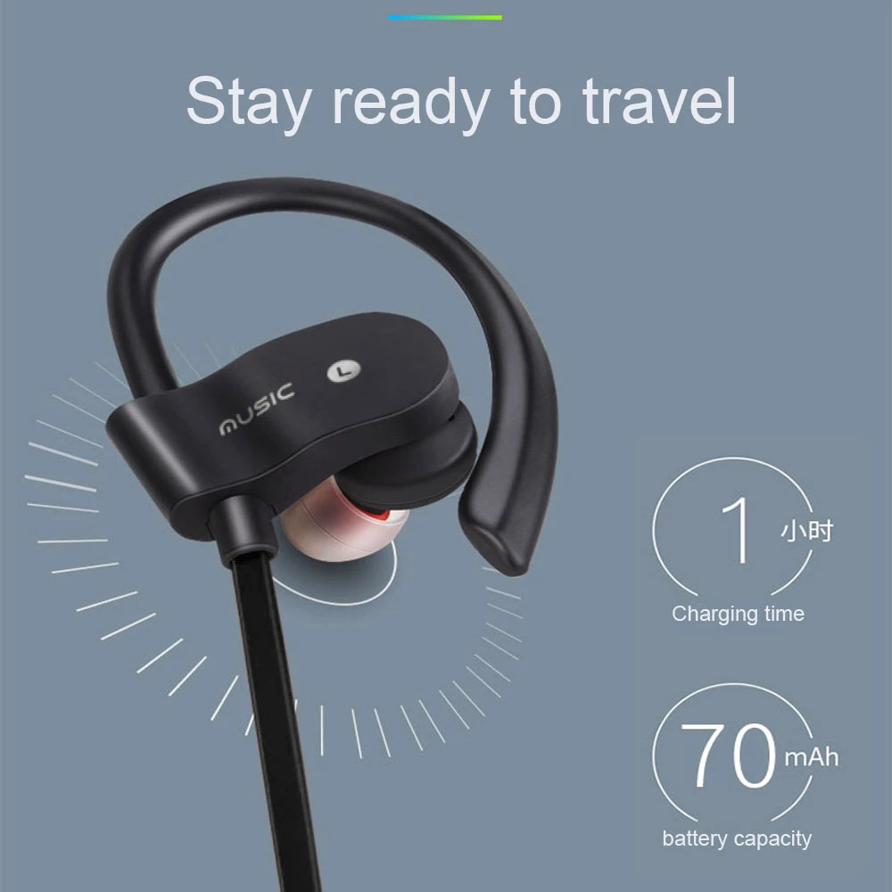 Sports Wireless Bluetooth Head - مراجعة Sports Earphone Hook وسعره