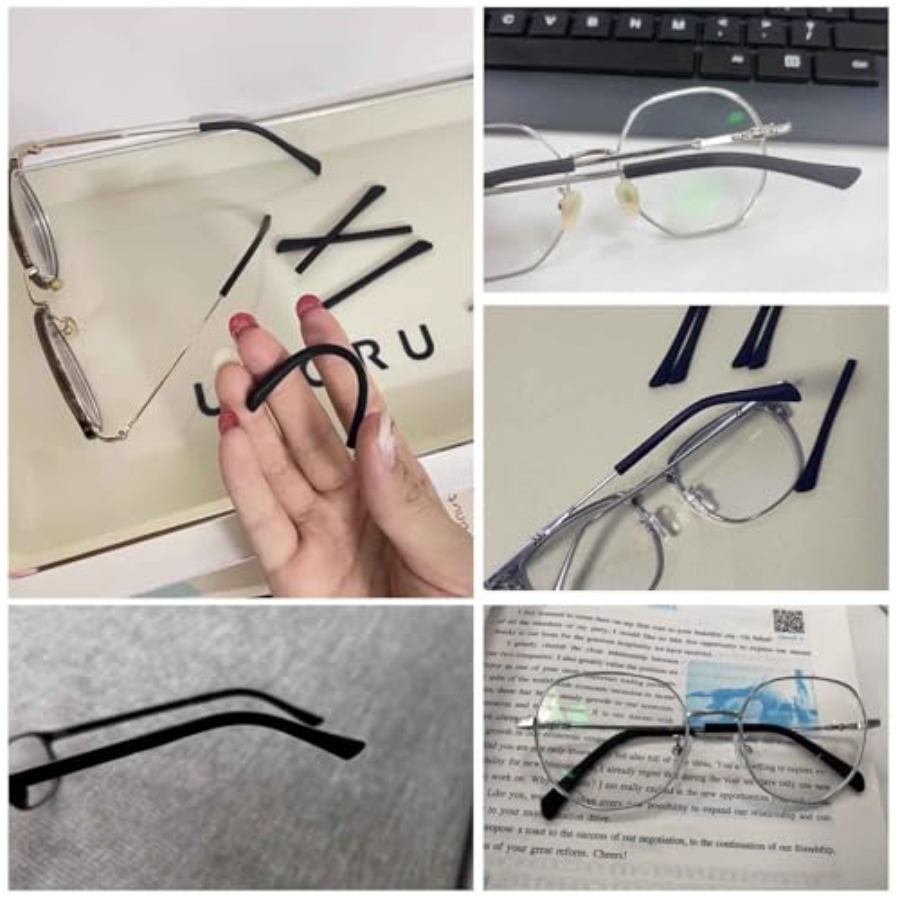 8 Pairs Eyeglass End Tips Ear  - مراجعة Silicone Ear Tip Replacement وسعره