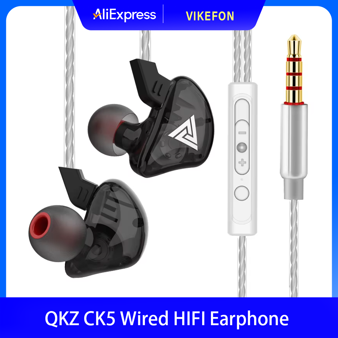 CK5 Dynamic Copper Driver HiFi - مراجعة Wired Earphone Mic وسعره