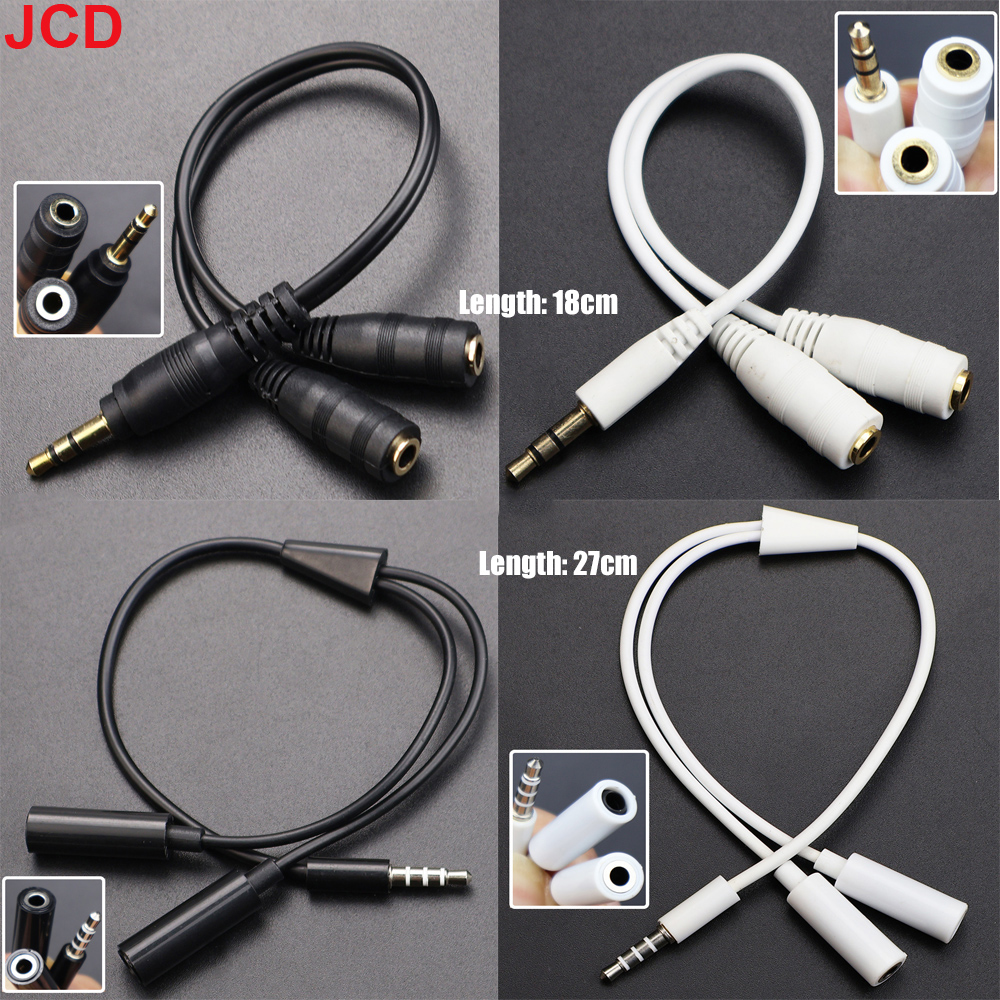 JCD 1Male to 2 Dual Female Y S - مراجعة Earphone Splitter Jack وسعره