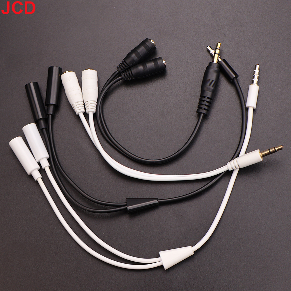JCD 1Male to 2 Dual Female Y S - مراجعة Earphone Splitter Jack وسعره