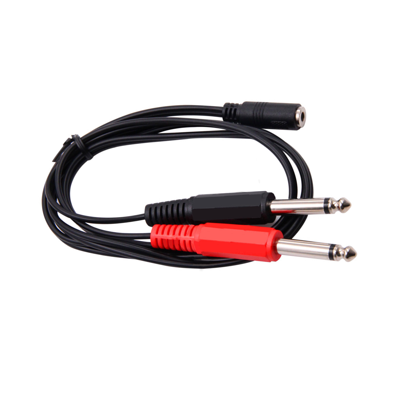 6.35 Mm Male To 2 6.35 Mm 3.5m - مراجعة Audio Splitter Y وسعره