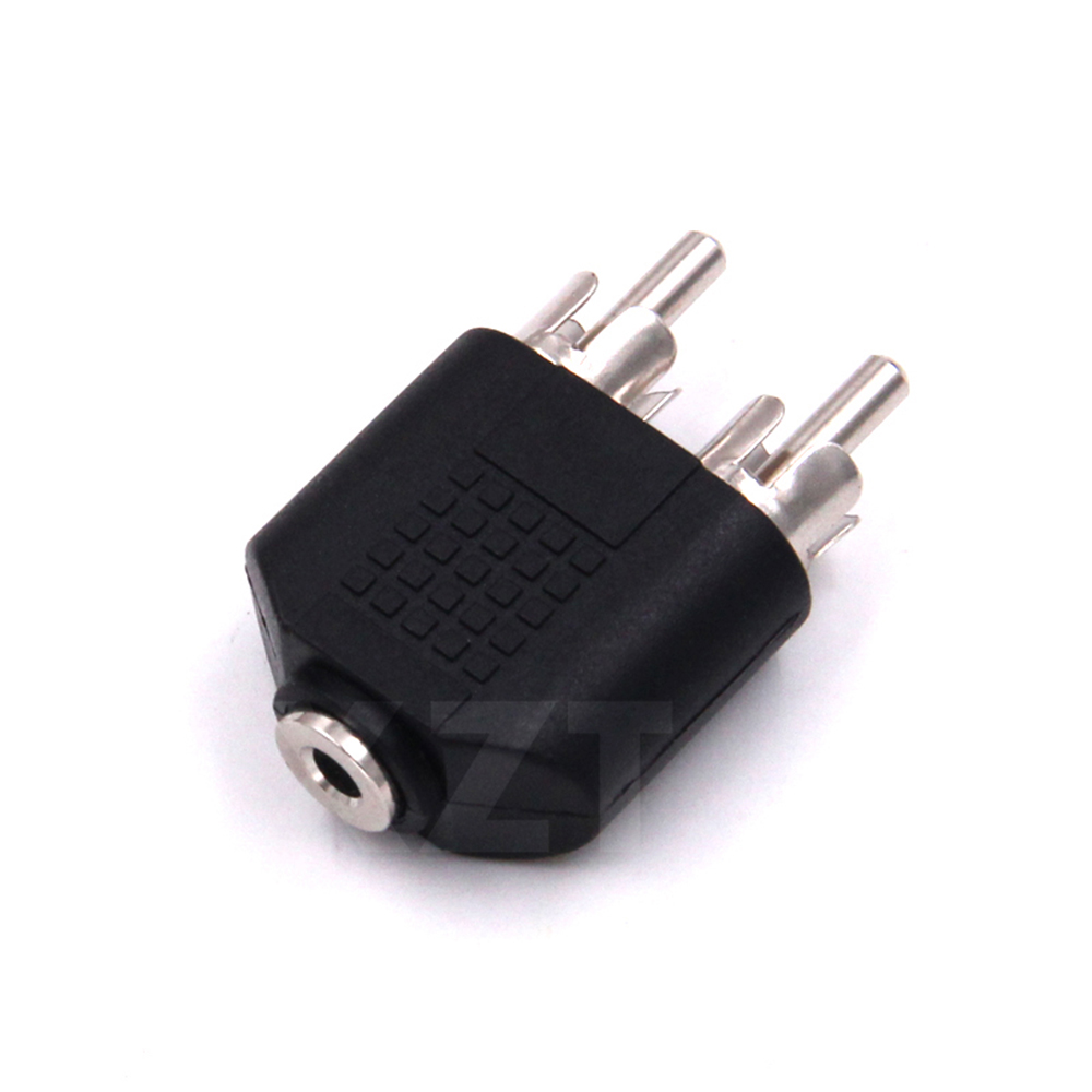 3.5mm Stereo Male To 2 RCA Fem - مراجعة Earphone Splitter Jack وسعره