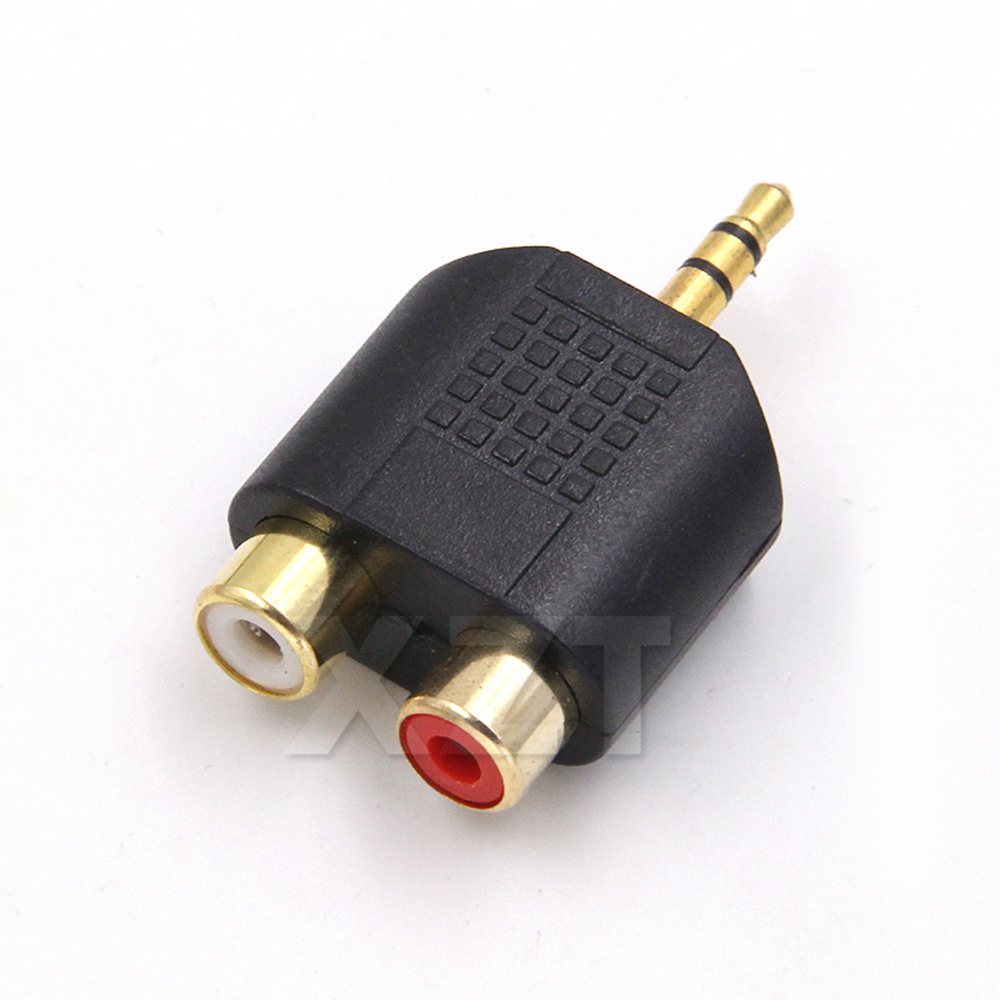 3.5mm Stereo Male To 2 RCA Fem - مراجعة Earphone Splitter Jack وسعره