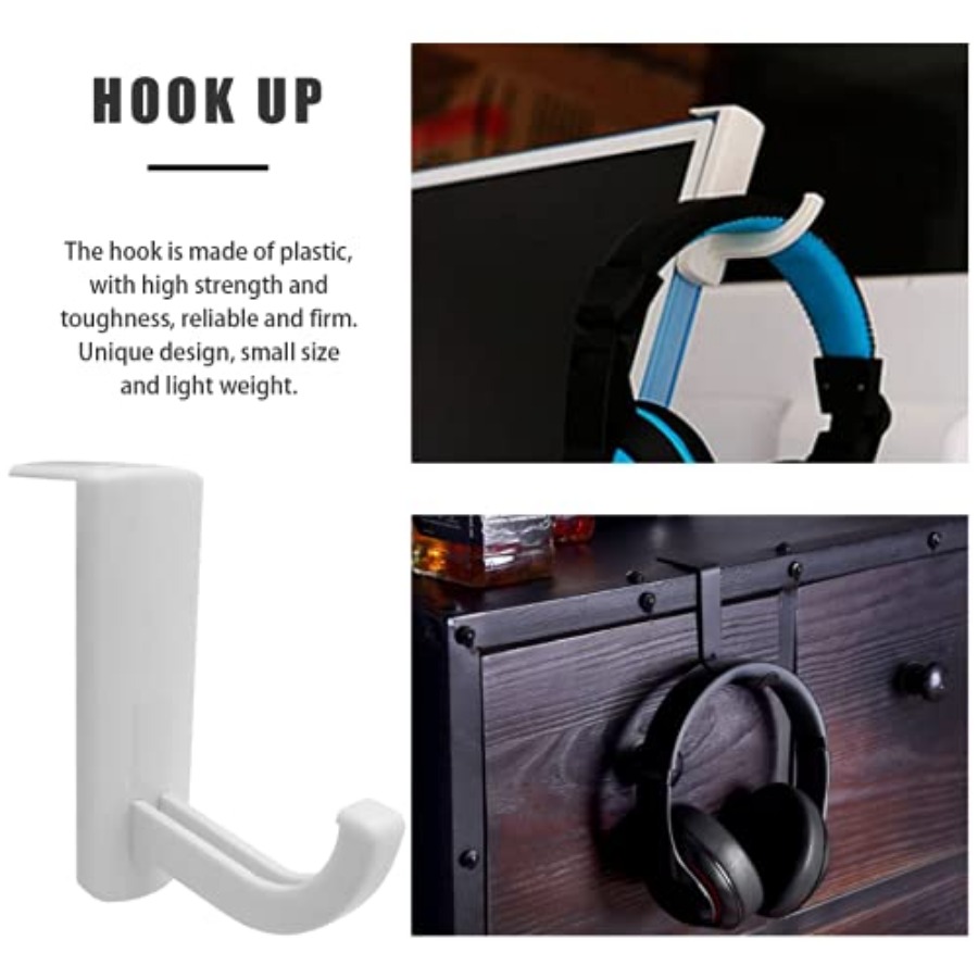 2 Pack Headphone Stand Hook He - مراجعة Headphone Stand Desk وسعره