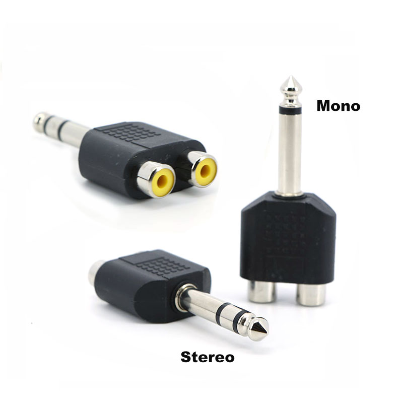 6.35mm 6.5 Audio Mono Stereo 1 - مراجعة Audio Splitter Y وسعره
