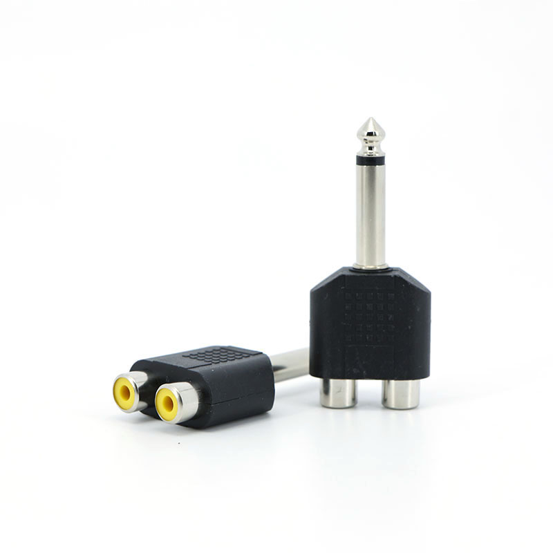 6.35mm 6.5 Audio Mono Stereo 1 - مراجعة Audio Splitter Y وسعره