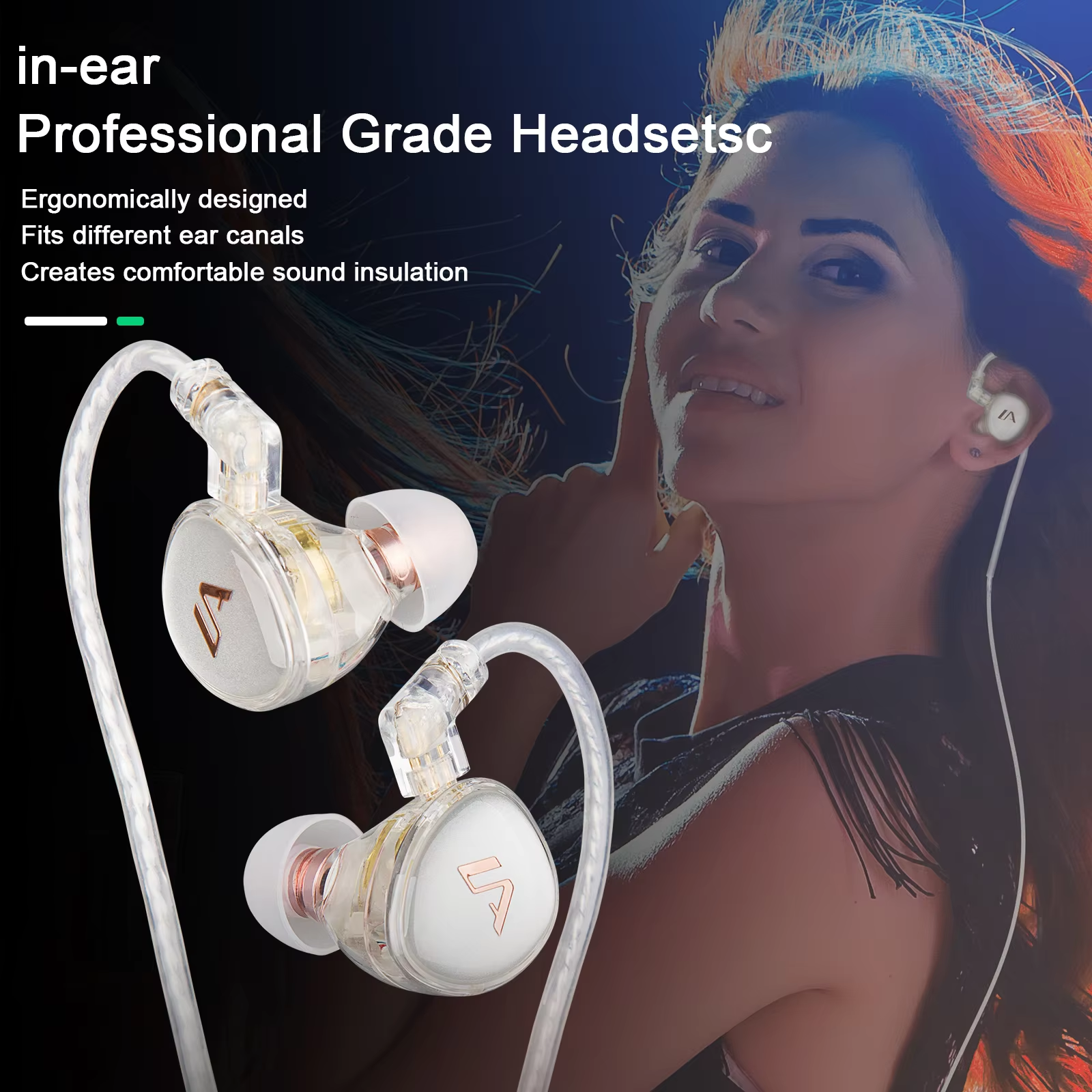 590-599mhz stereo IEM UHF Stag - مراجعة In Ear Monitor Iem وسعره