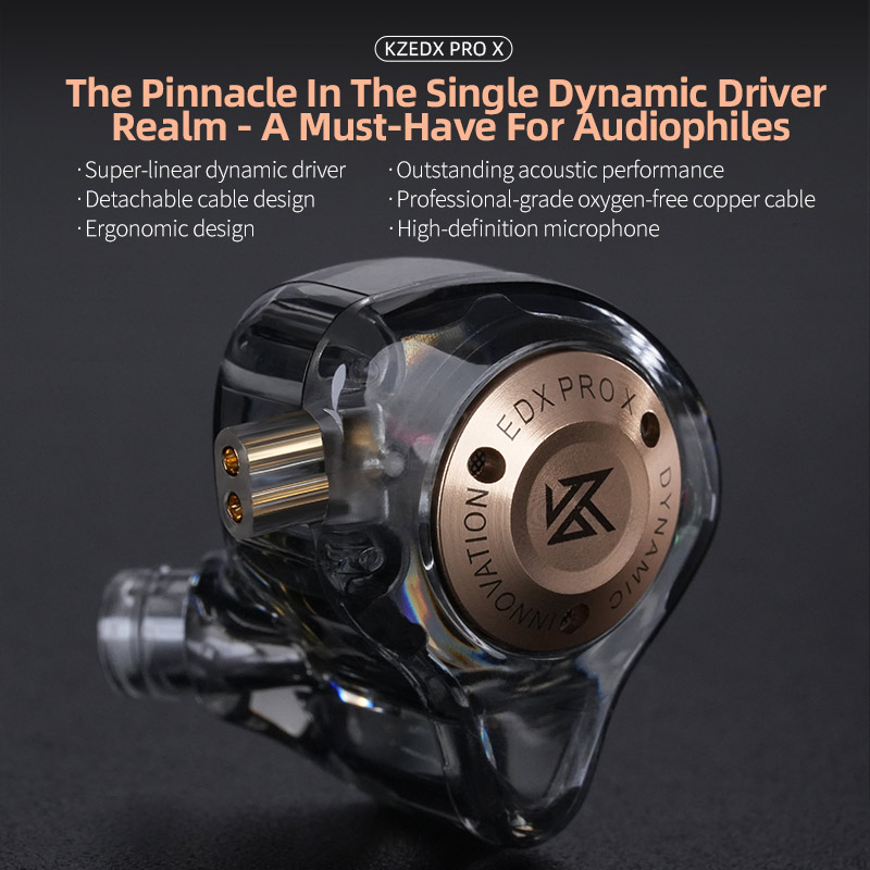 KZ EDX Pro X dynamic driving h - مراجعة Sports Earphone Hook وسعره