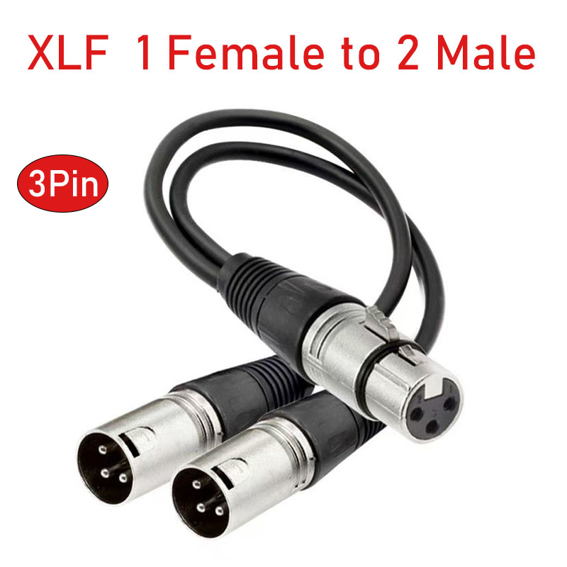 XLR Splitter Cable 3 Pin Femal - مراجعة Audio Splitter Y وسعره