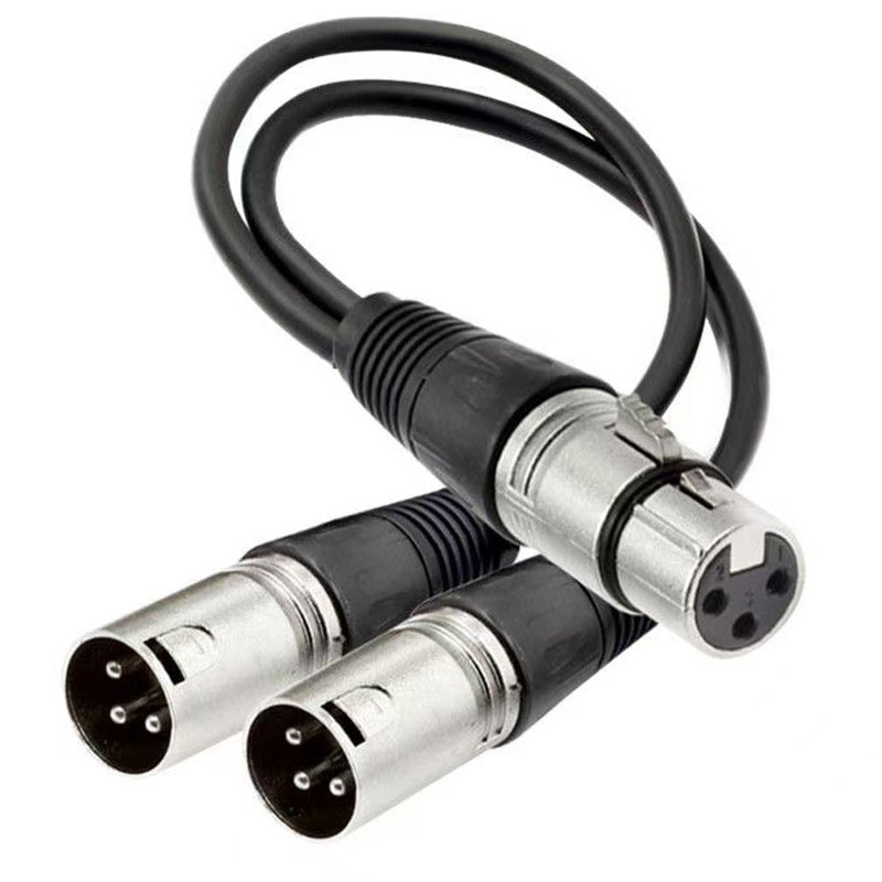 XLR Splitter Cable 3 Pin Femal - مراجعة Audio Splitter Y وسعره