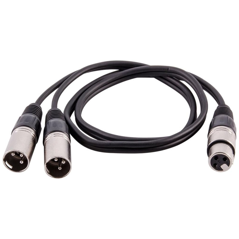 XLR Splitter Cable 3 Pin Femal - مراجعة Audio Splitter Y وسعره