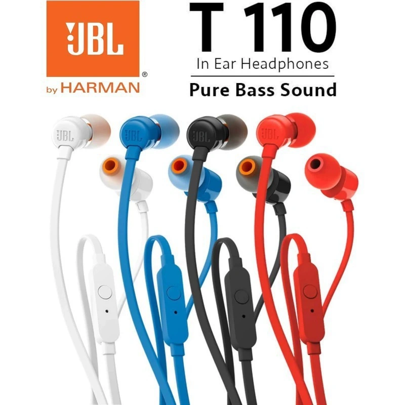 JBL T110 Wired In Ear Headphon - مراجعة Wired Earphone Mic وسعره
