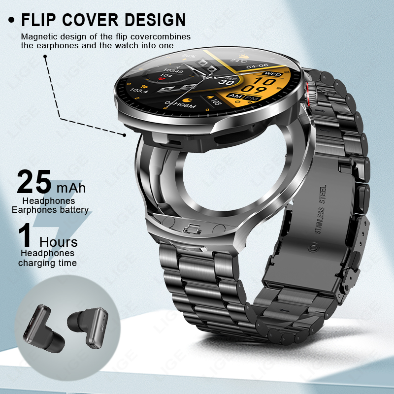 New Smart Watch BT Call Wirele - مراجعة Wireless Earbuds Tws وسعره