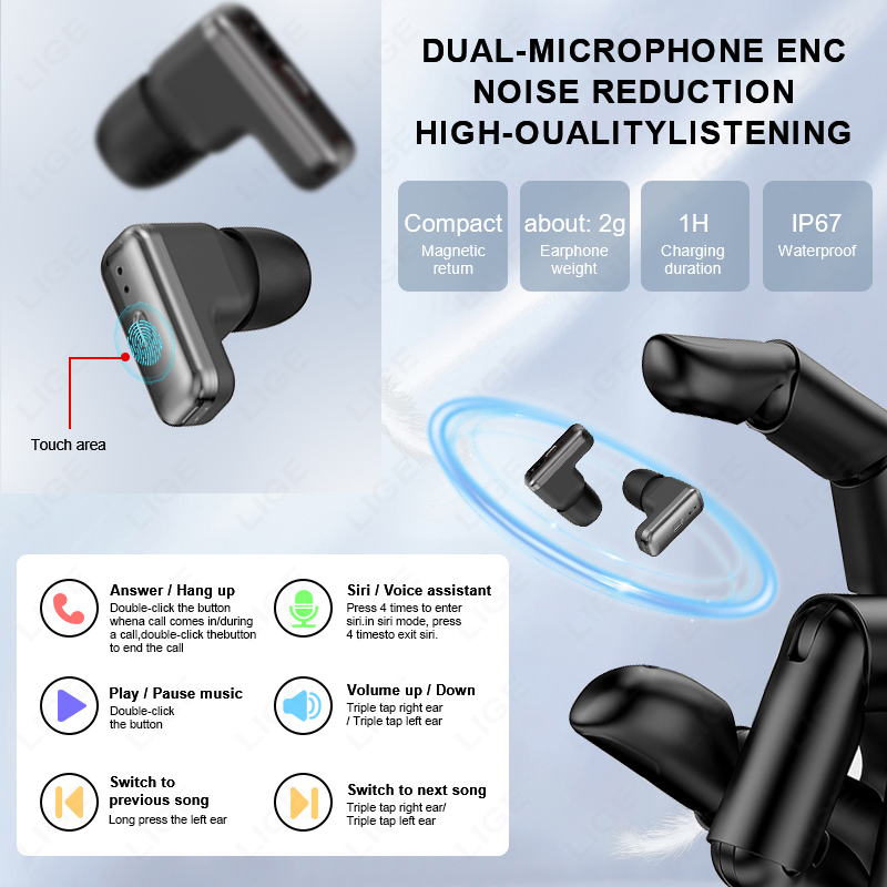 New Smart Watch BT Call Wirele - مراجعة Wireless Earbuds Tws وسعره