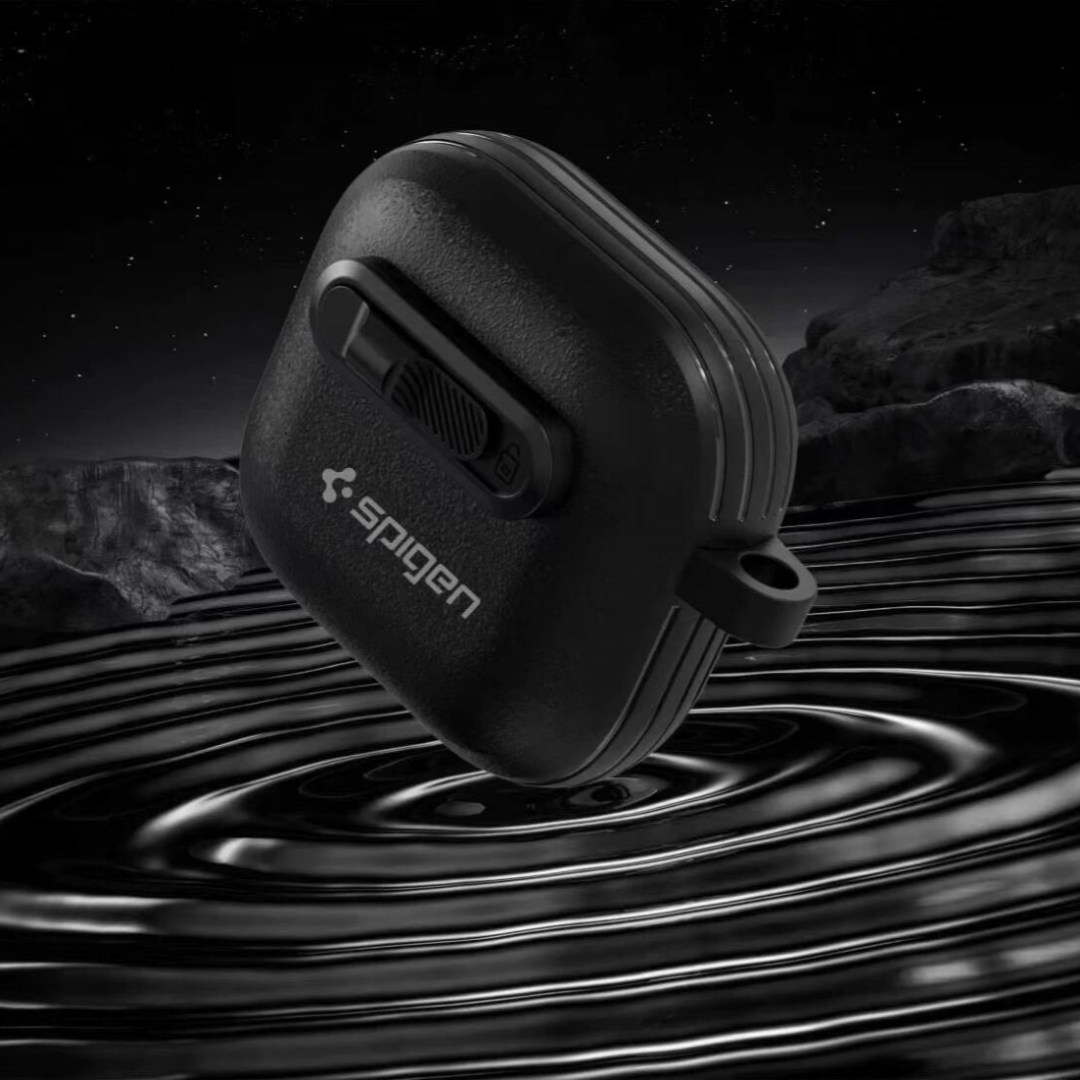 Original Spigen Earphone Case  - مراجعة Headphone Case Hard وسعره