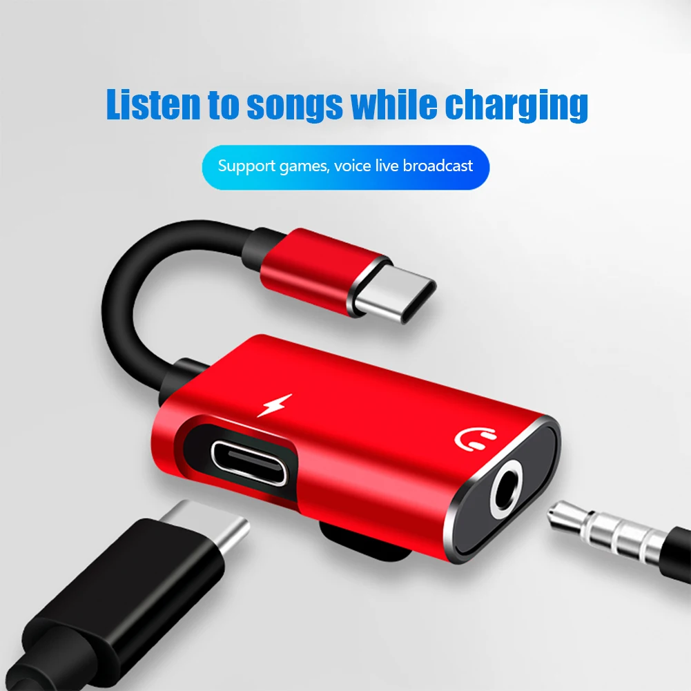 2-in-1 USB-C to 3.5mm Jack Ada - مراجعة Earphone Splitter Jack وسعره