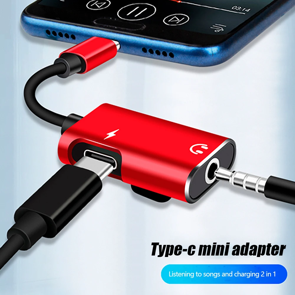 2-in-1 USB-C to 3.5mm Jack Ada - مراجعة Earphone Splitter Jack وسعره