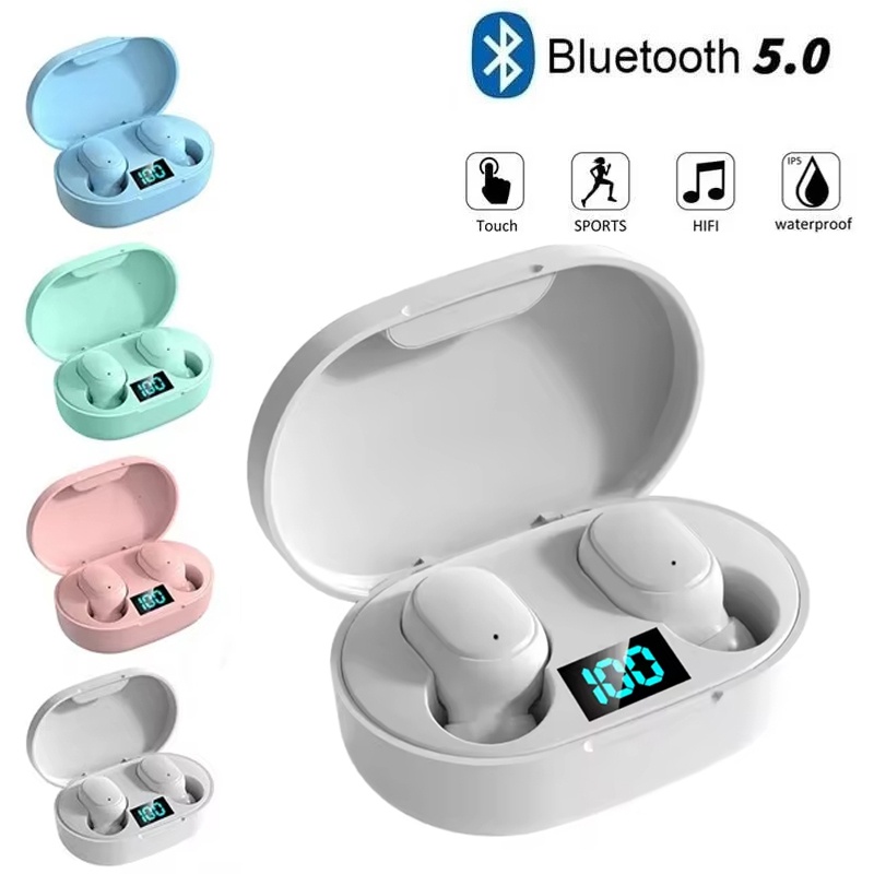 A6S TWS Earphone Wireless Blue - مراجعة Wireless Earbuds Tws وسعره