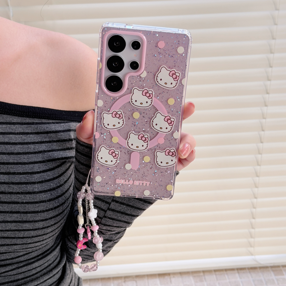 Magnetic Glitter Color Wave Po - مراجعة Headphone Case Hard وسعره