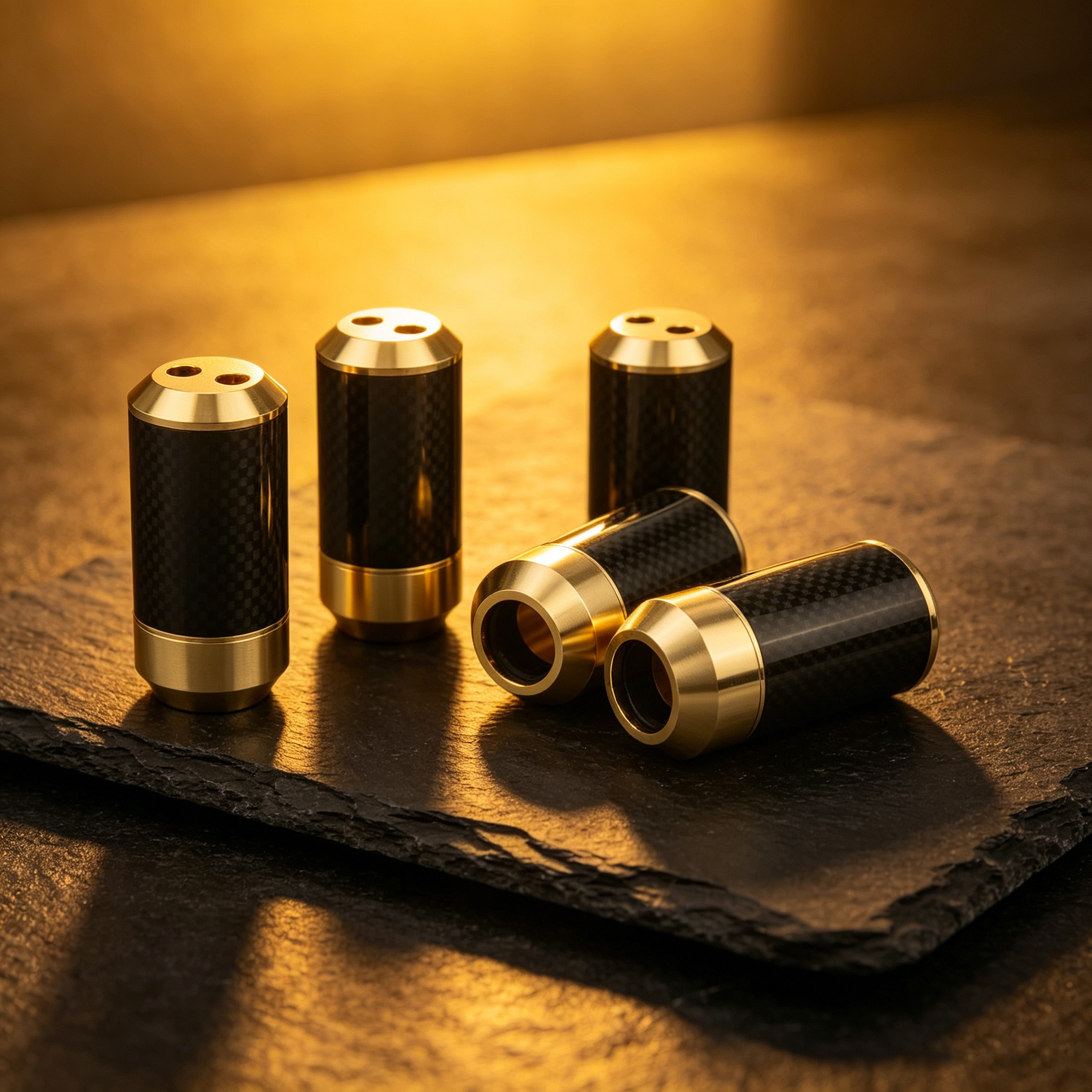 Audiocrast Carbon fiber Gold P - مراجعة Audio Splitter Y وسعره