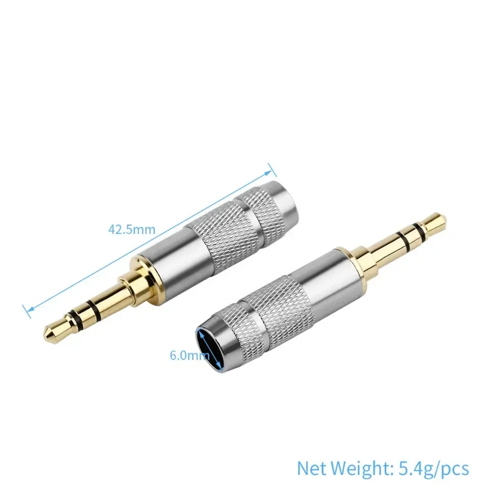 DIY 3.5mm Jacks Audio Plug 3 4 - مراجعة Cable Extension 3.5 وسعره