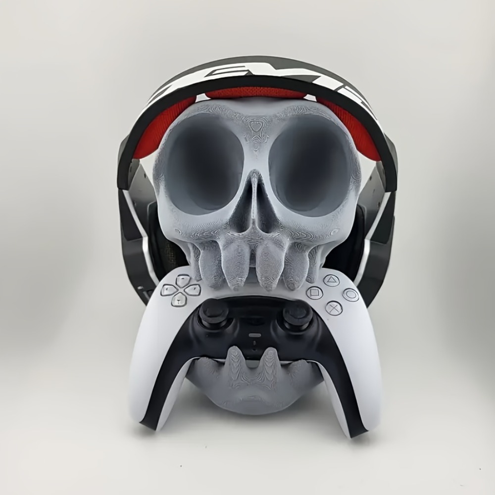 Skull Shaped Controller Stand  - مراجعة Headphone Stand Desk وسعره