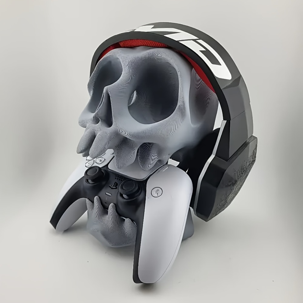 Skull Shaped Controller Stand  - مراجعة Headphone Stand Desk وسعره