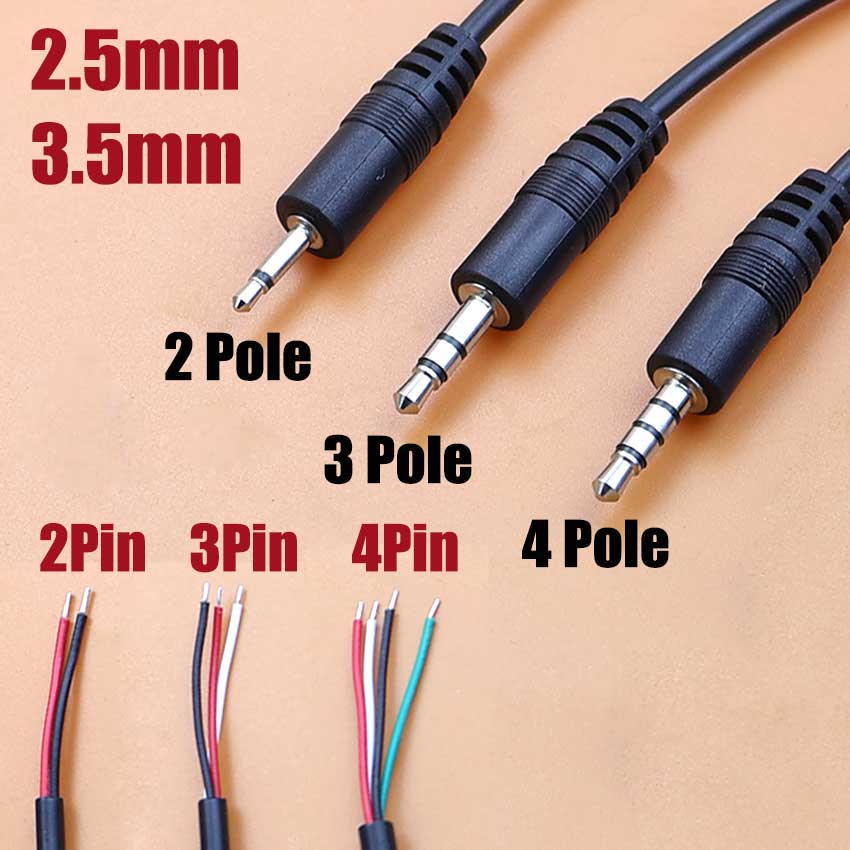 1pcs 2.5mm 3.5mm Mono Stereo A - مراجعة Audiophile Headphone Wired وسعره