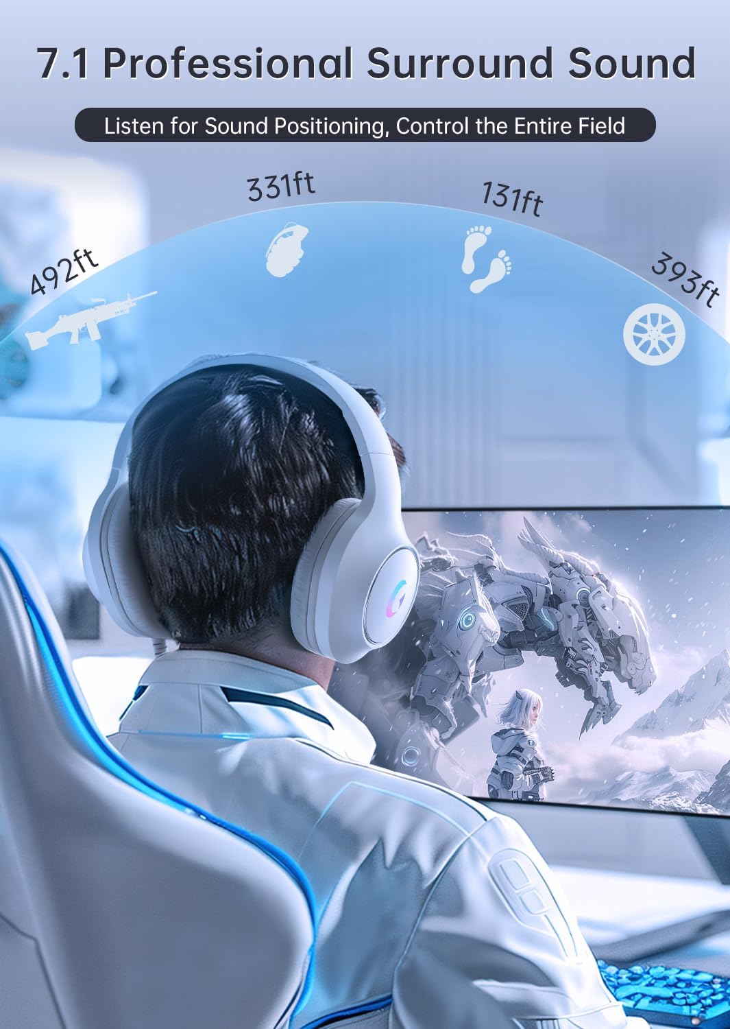 Gaming Headset With 7.1 Surrou - مراجعة Gaming Headset Rgb وسعره