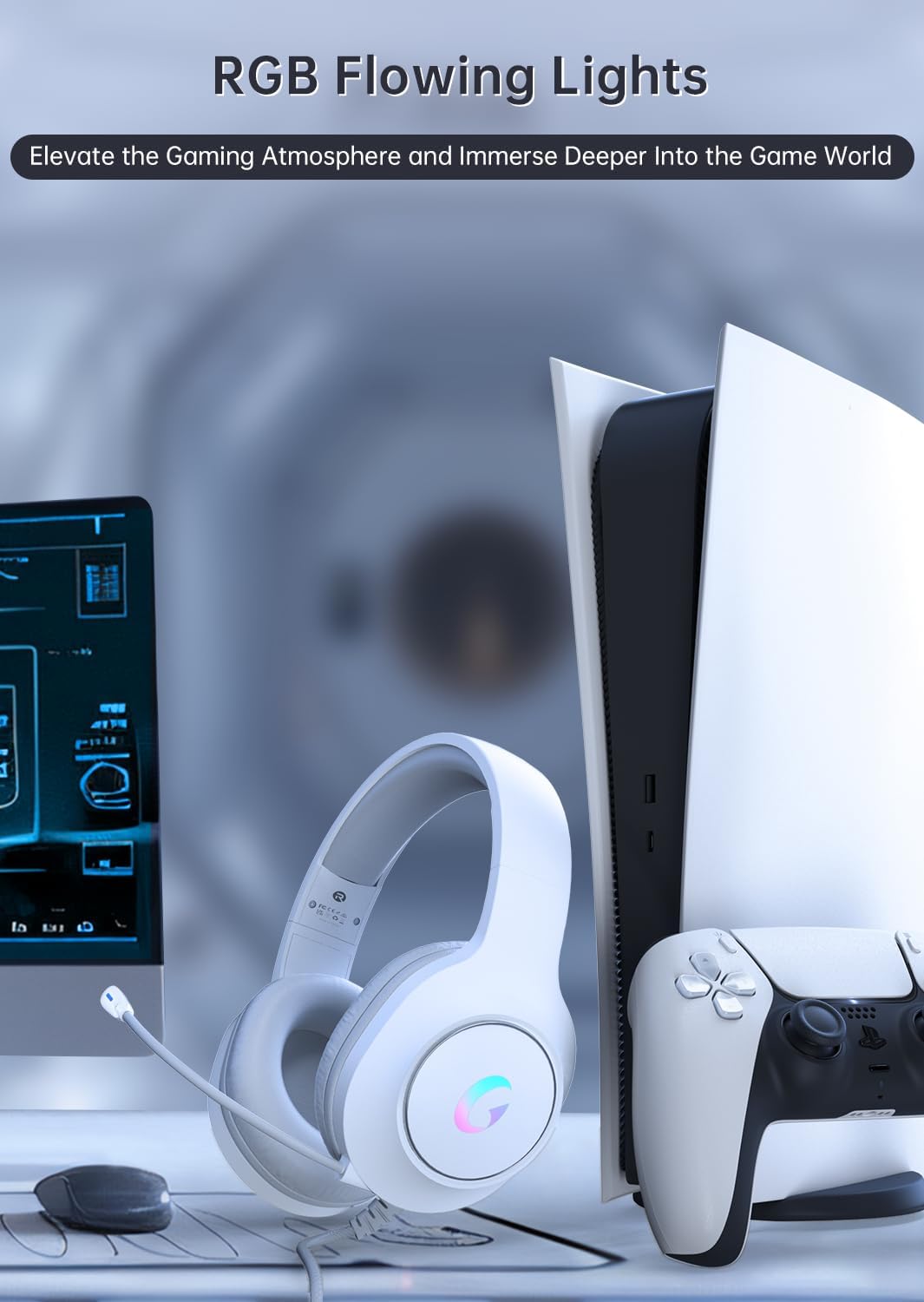 Gaming Headset With 7.1 Surrou - مراجعة Gaming Headset Rgb وسعره