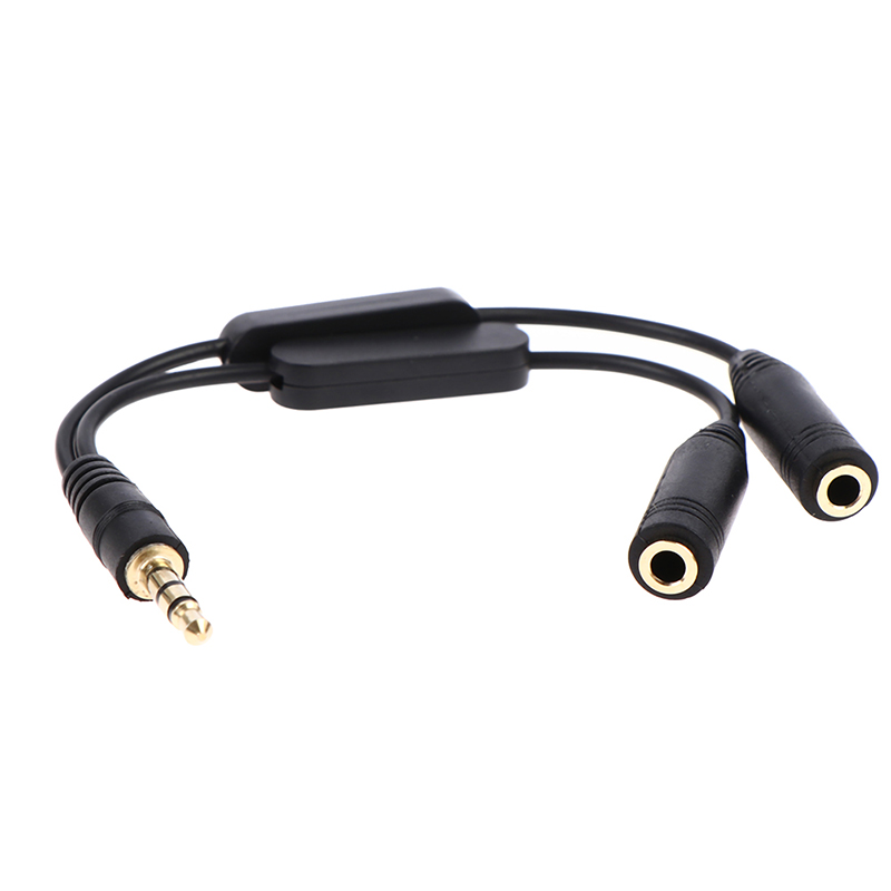 1pc 1 In 2 Out 3.5mm Stereo Ma - مراجعة Audio Splitter Y وسعره