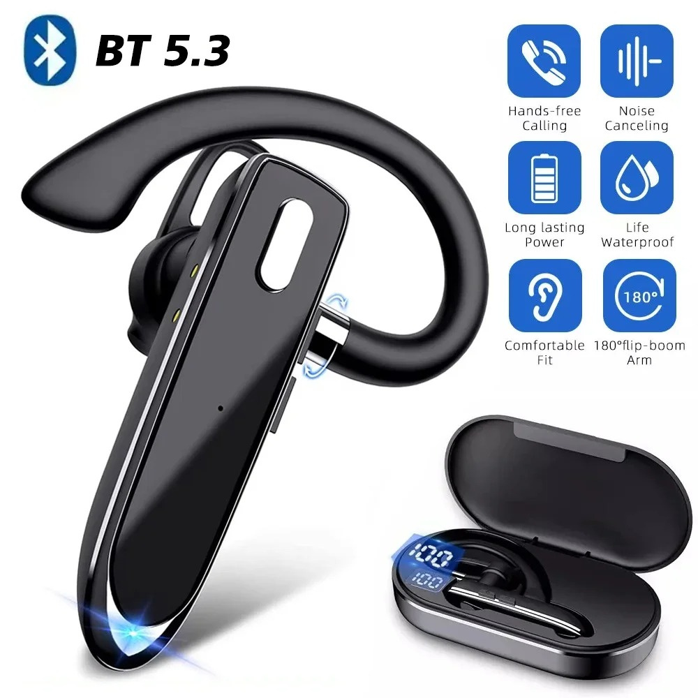 Wireless Bluetooth Headphones  - مراجعة Bluetooth Headset On Ear وسعره