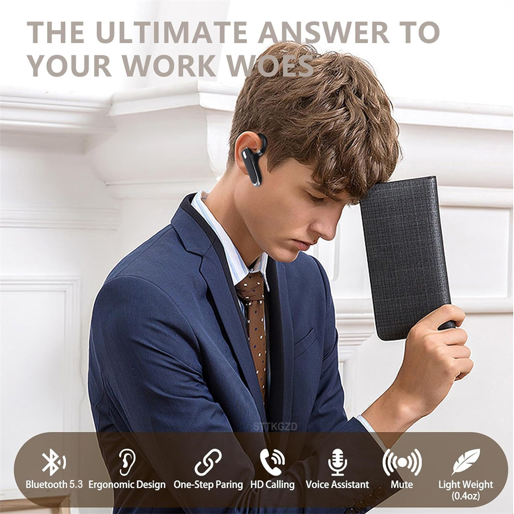Wireless Bluetooth Headphones  - مراجعة Bluetooth Headset On Ear وسعره